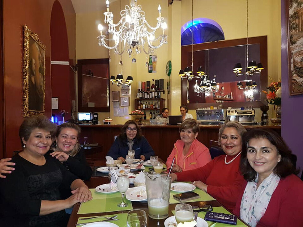 Disfrutando el fin de semana en familia