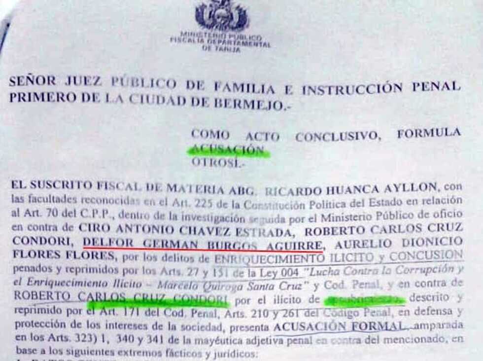 Delfor Burgos amenaza procesar a periodista que reveló su acusación penal