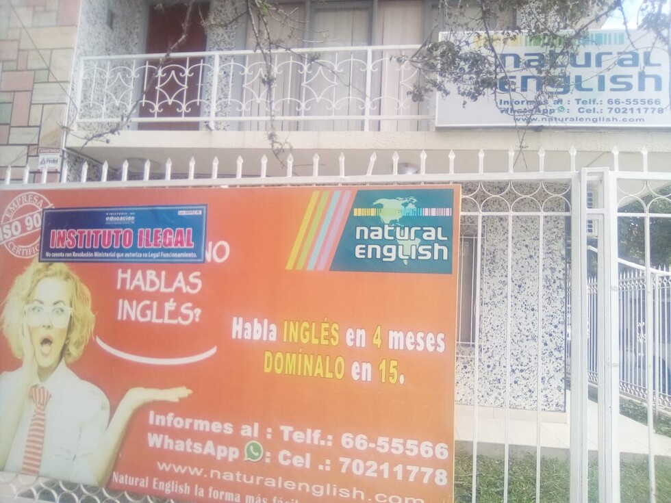 Ministerio de Educación califica de "instituto ilegal"  a Natural English
