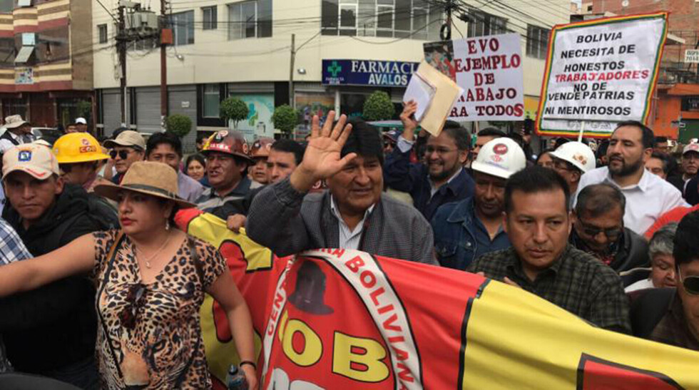 La COB y Evo ratifican que es gobierno de los trabajadores