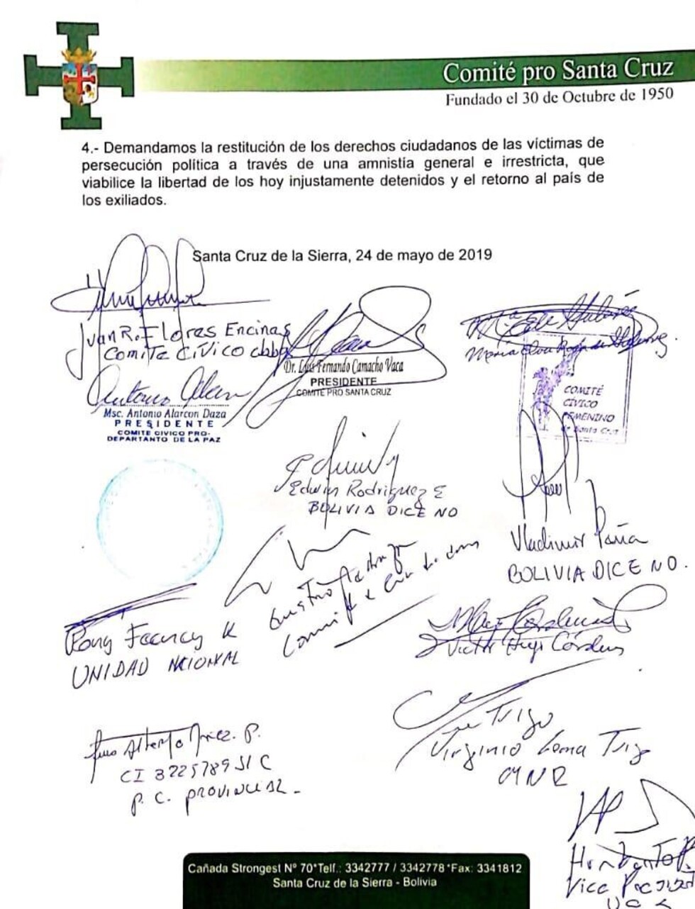 Conade declara "emergencia nacional" para ratificar el 21F en Bolivia
