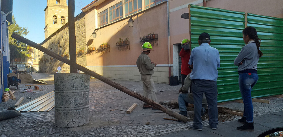 Cortan vías para arreglar la iglesia Catedral