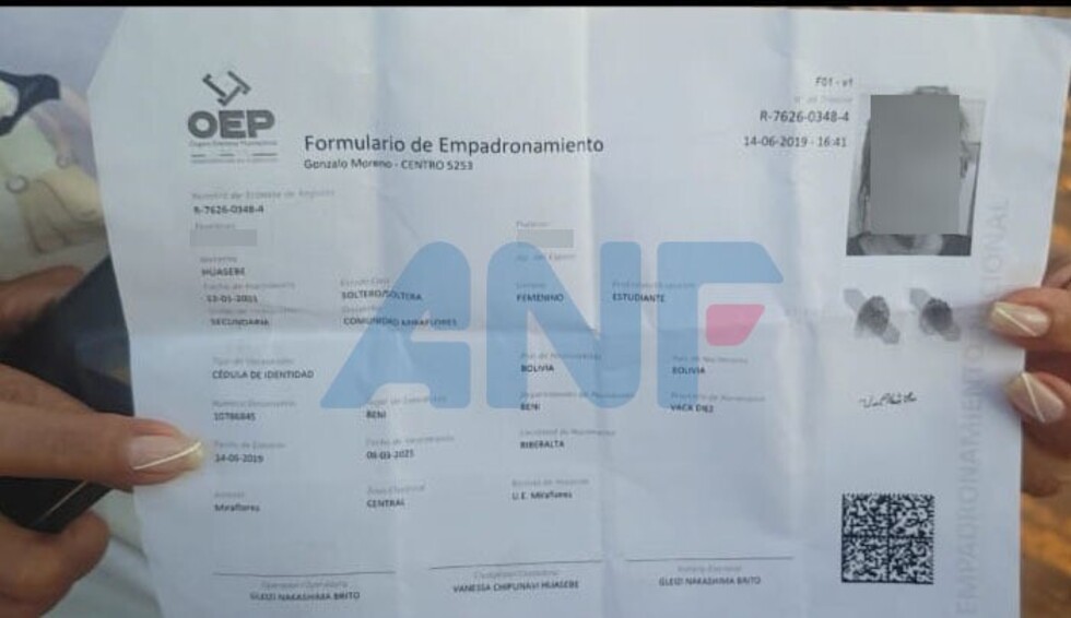 Denuncian que al menos 400 riberalteños fueron inscritos ilegalmente para votar en Pando