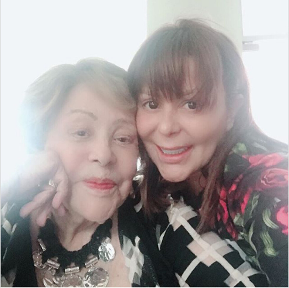 Alejandra  mostró el amor a mamá