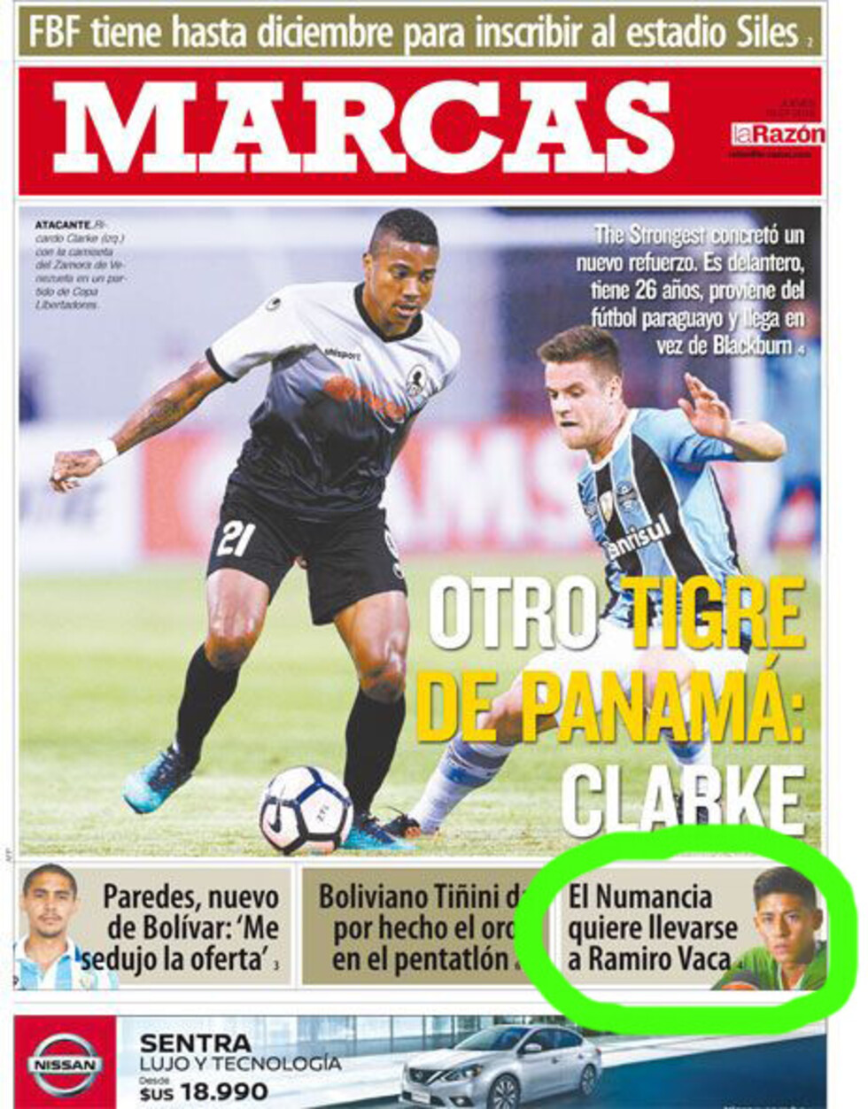 ¿Ramiro pretendido en España?, medio paceño informa sobre la oferta
