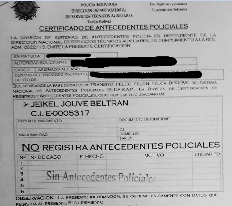 Desaparecen antecedentes en Policía de cubano sentenciado