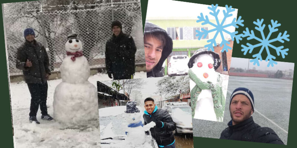 Así vivieron la nevada en Tarija los jugadores de Simón Bolívar