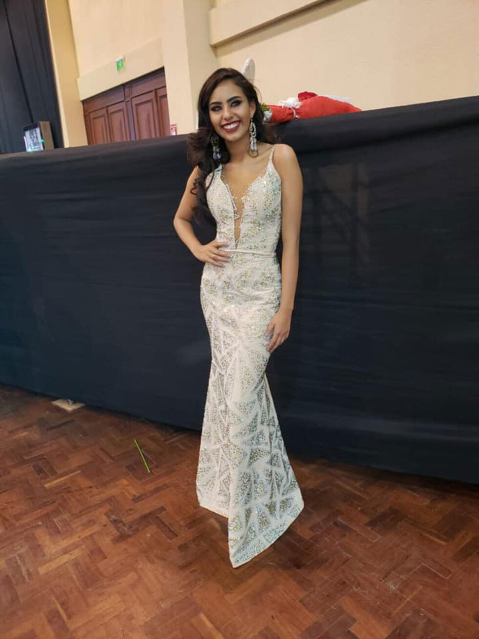 Andrea Porcel en el Miss  Ámbar 2019