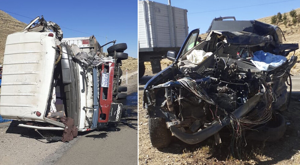 Dos muertos en accidente en vía Oruro-La Paz