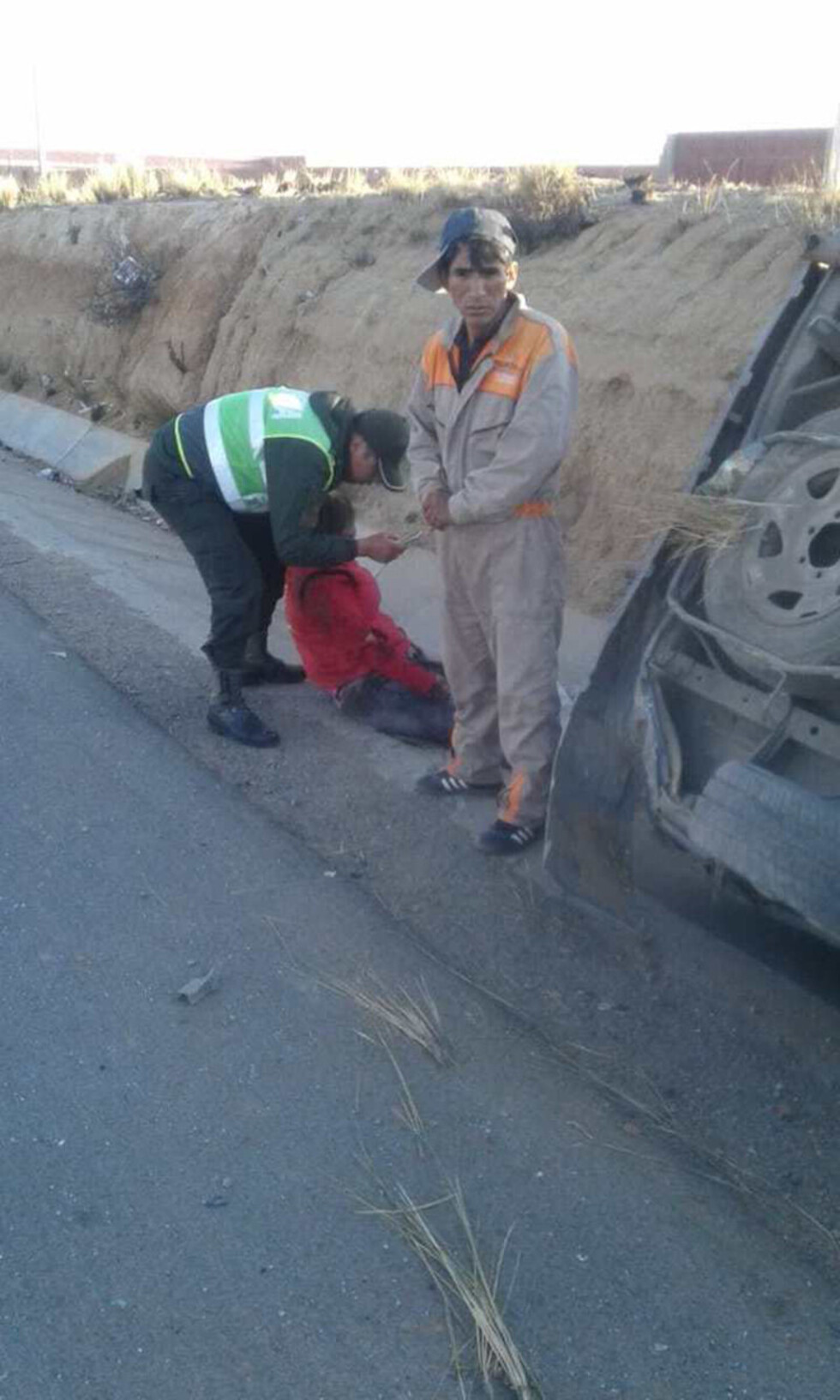 Ruth Nina sufre un accidente de tránsito