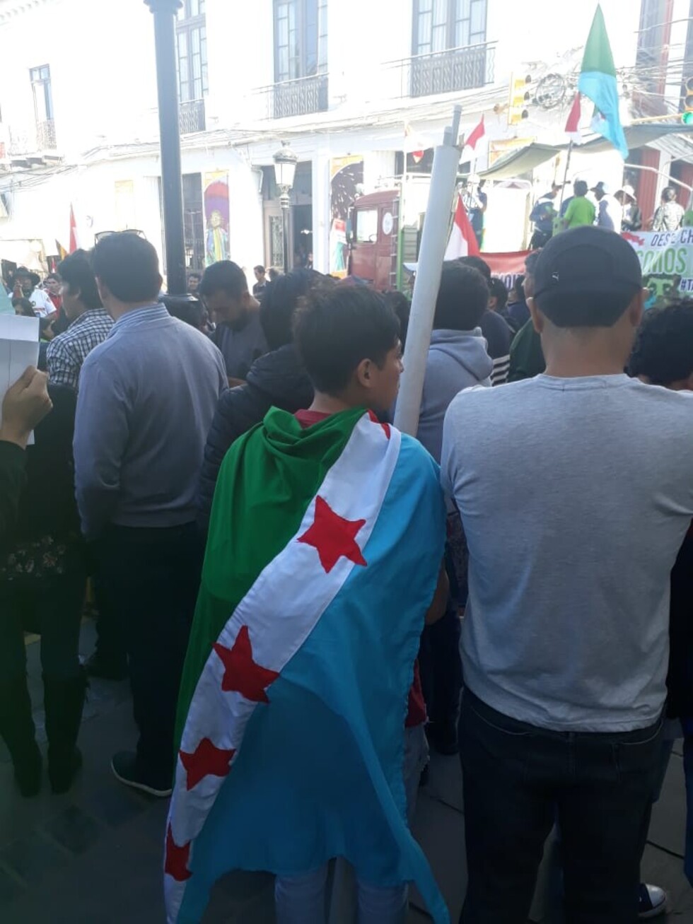 Imágenes del arribo de la marcha de Tariquía a Tarija