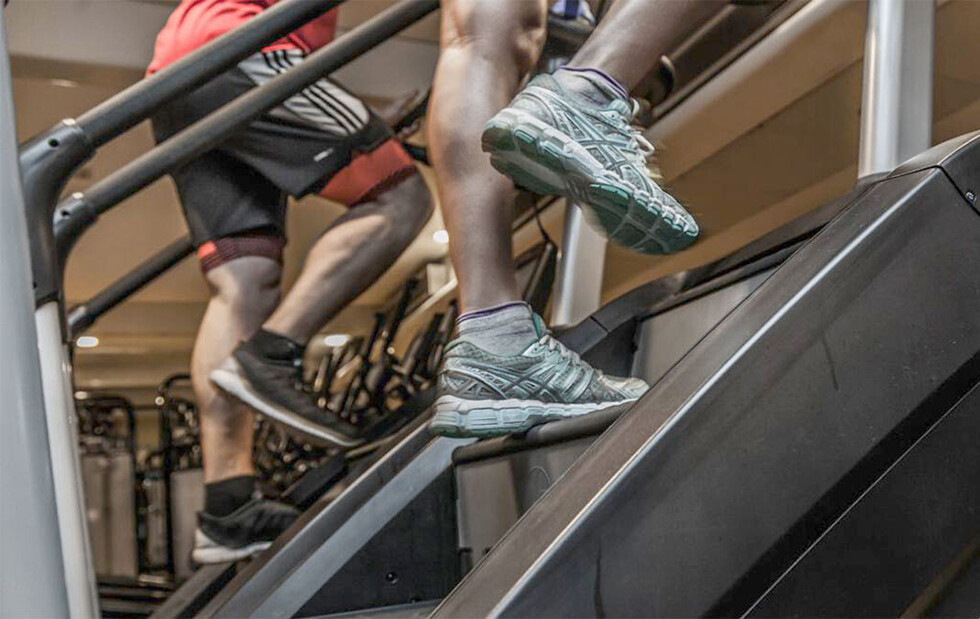 ¿Ejercicios en las escaleras?