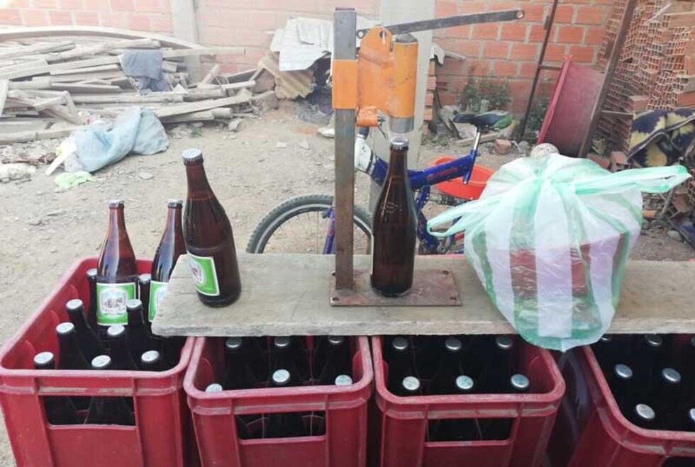 Intervienen vivienda donde falsificaban cervezas