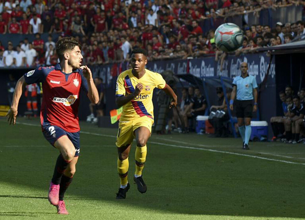 El Barcelona empató de visitante  ante Osasuna