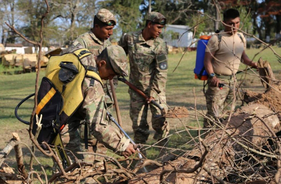 Capacitan a un grupo de bomberos forestales en Sanandita