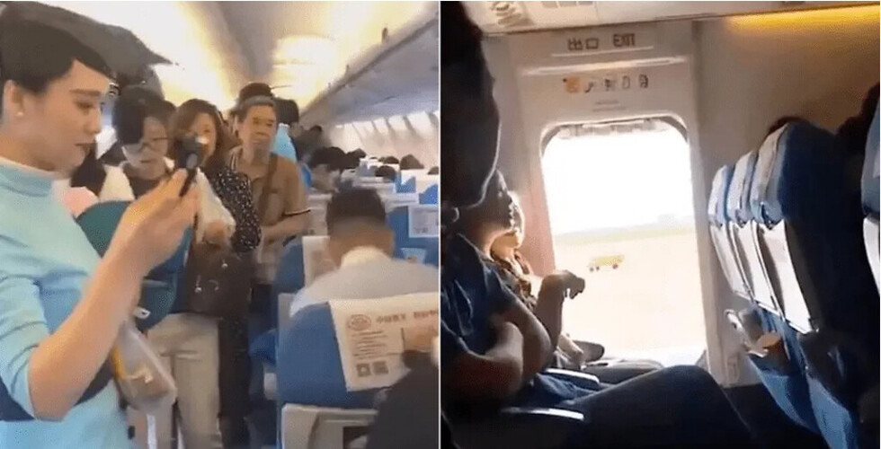 Abrió la puerta del avión por “aire fresco”