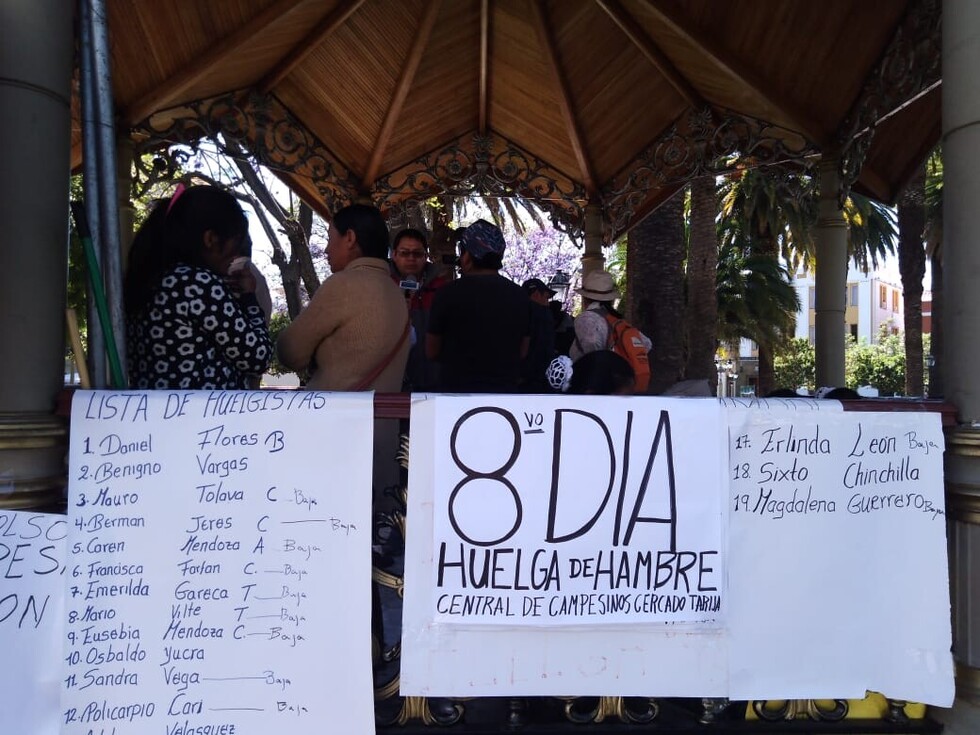 Octavo día de huelga, sector campesino no logra reunirse con autoridades de Tarija