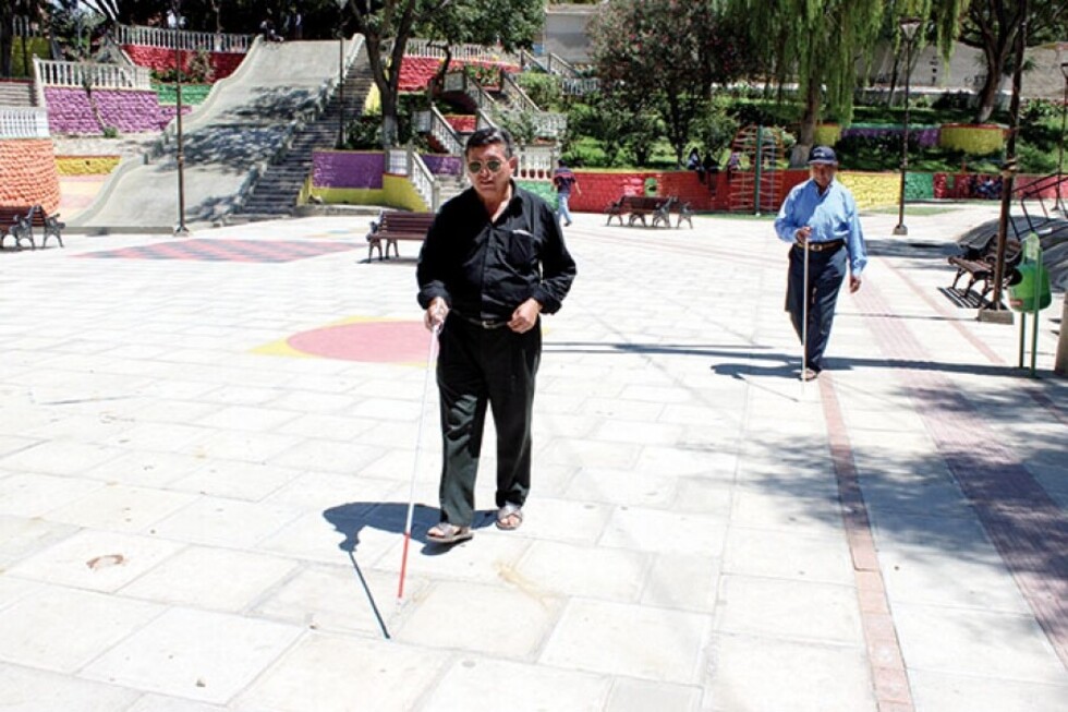 Instituciones conmemoran el mes del “Bastón Blanco” en Tarija