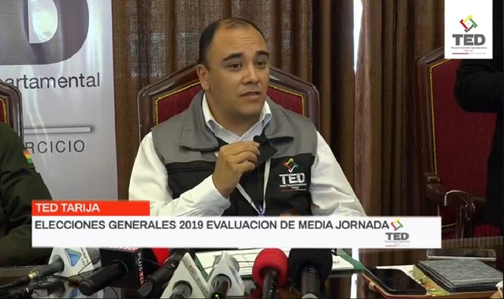 26 arrestados, TED evalúa la media jornada electoral en Tarija