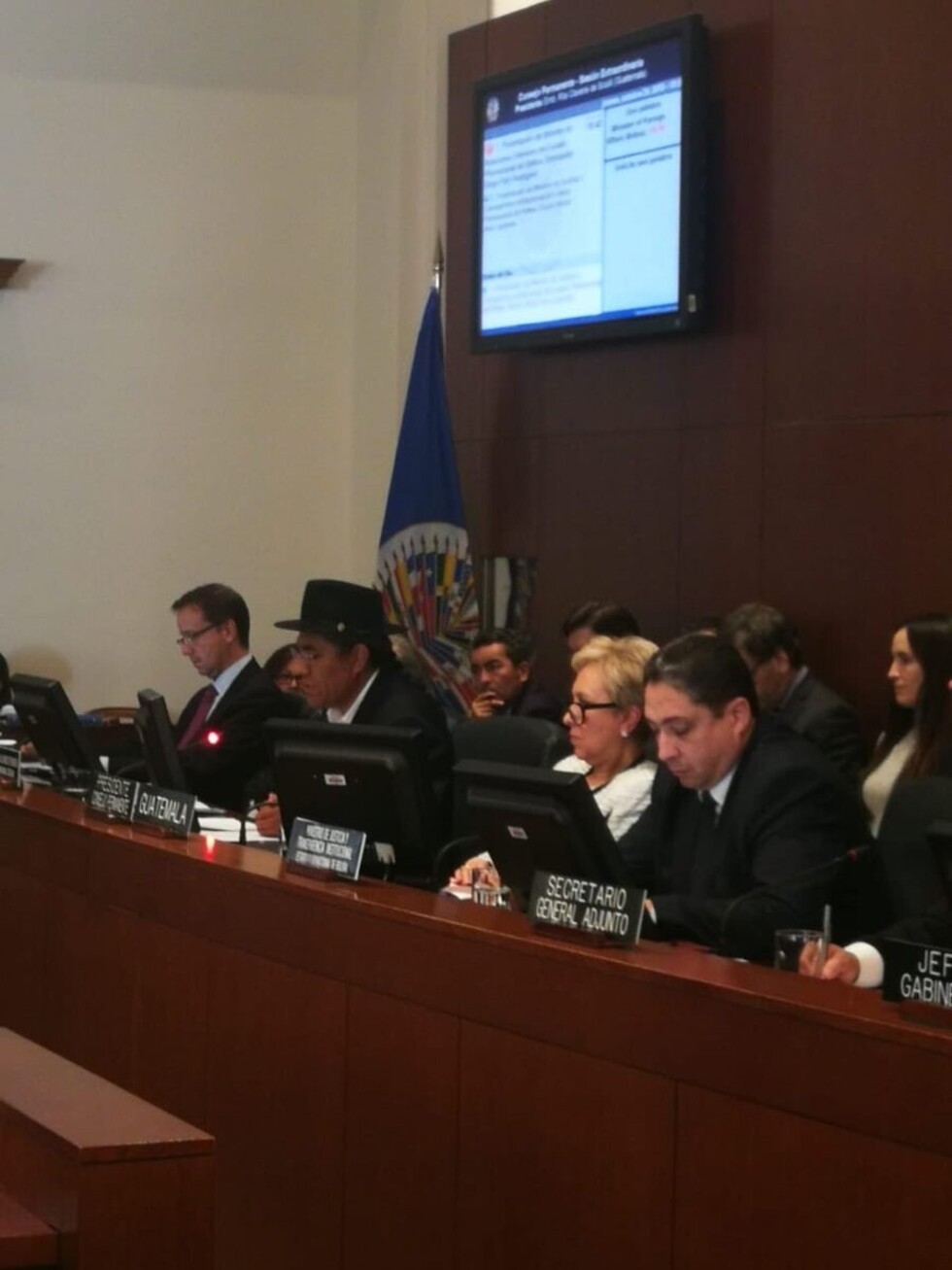 Ministros dicen en la OEA que el TREP "no es oficial" y "descarta" fraude electoral