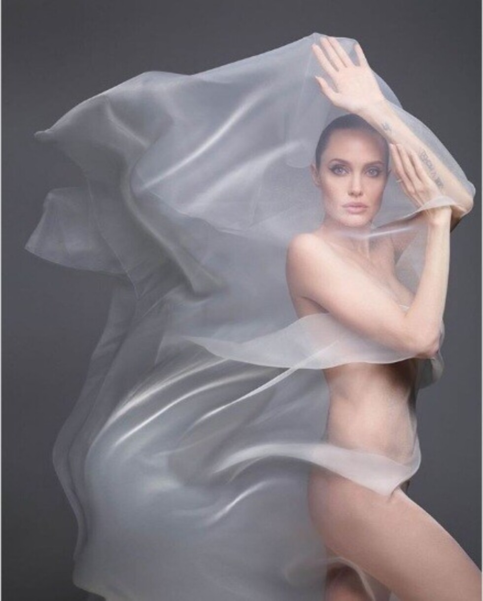 Angelina Jolie posó  desnuda para una revista