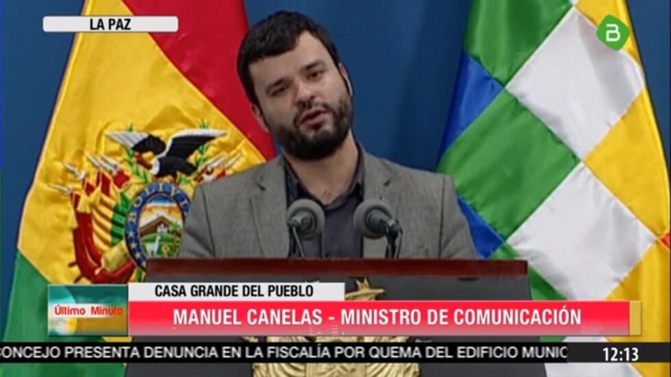Ministro Canelas: "Camacho no tiene las condiciones para dar ultimátums"