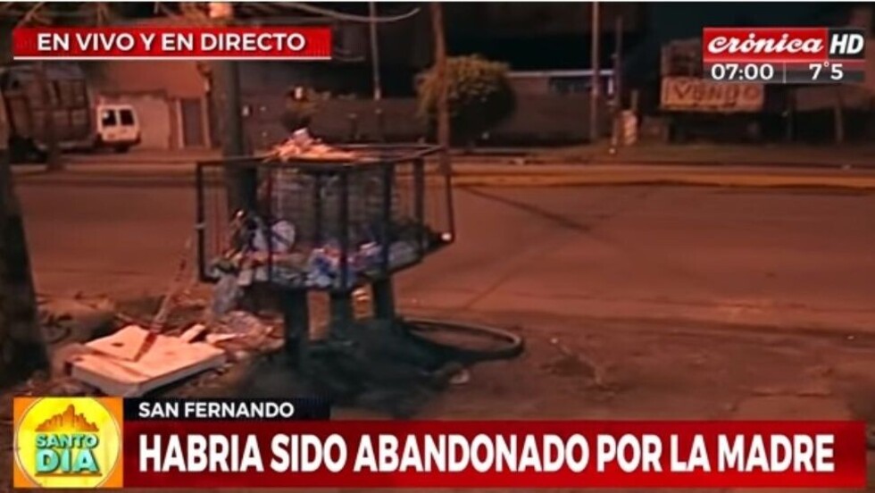 Encuentran a un bebé muerto en un basural