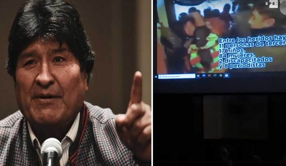 Evo mostró video de represión en México como si fuera de Bolivia