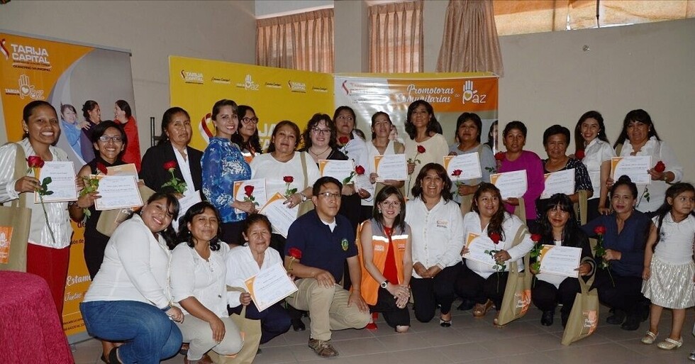 Certifican a 21 mujeres como "Promotoras Comunitarias de Paz"