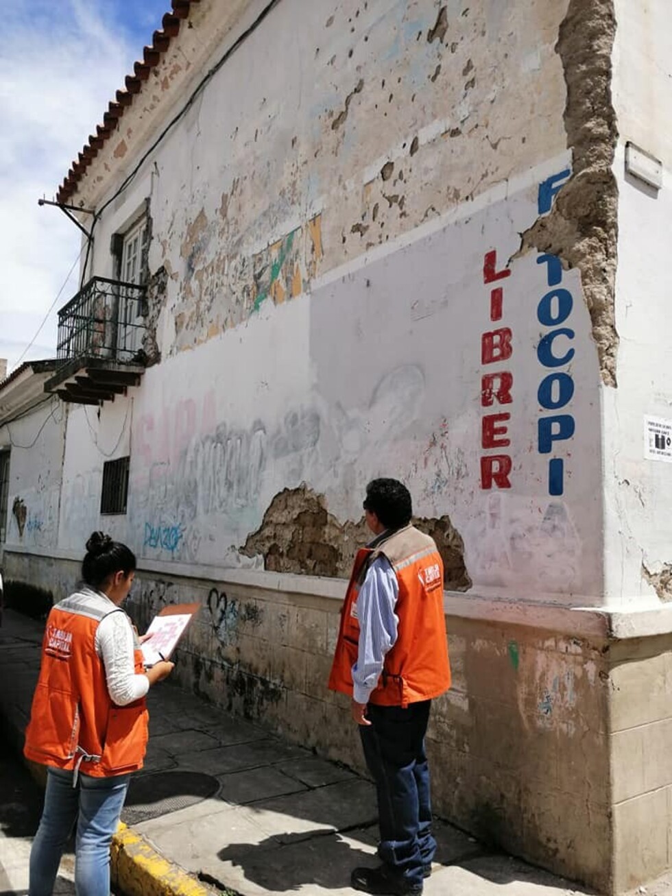 Alcaldía notifica 15 viviendas en Tarija con riesgo de graves deterioros