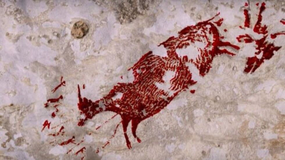 Descubren la obra más antigua de la humanidad