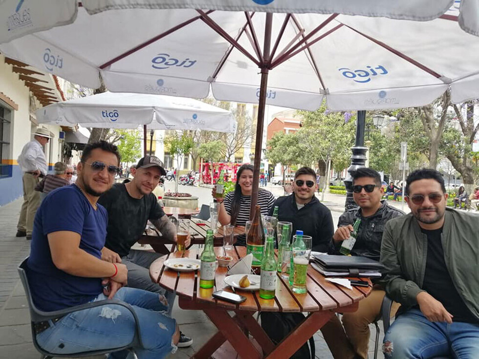Compartiendo  en familia  en la capital