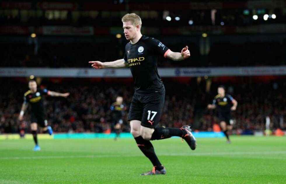 Kevin De Bruyne expone con el City las carencias del Arsenal
