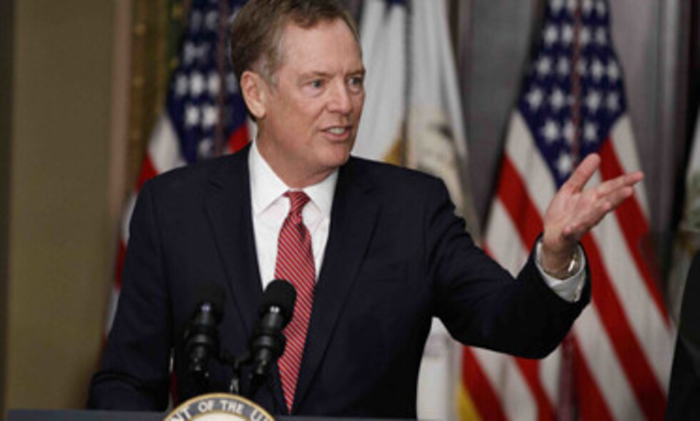 Lighthizer elogia acuerdo comercial EEUU-China