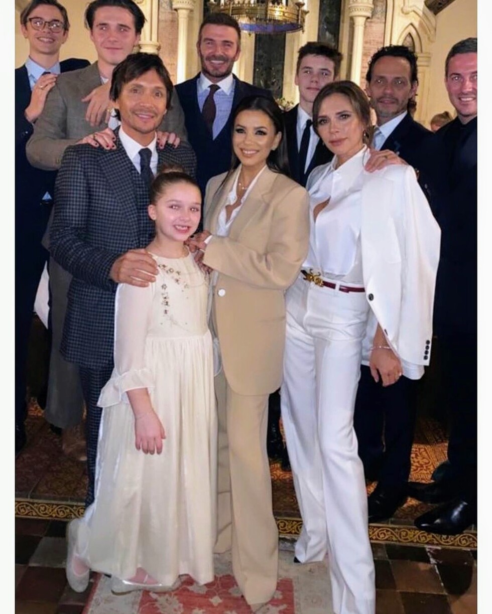 Victoria y David bautizaron a 2 de sus hijos