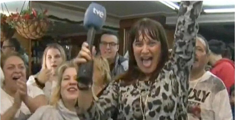 Una periodista ganó el Gordo de Navidad