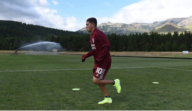 Juanfer Quintero se sumó a la pretemporada de River