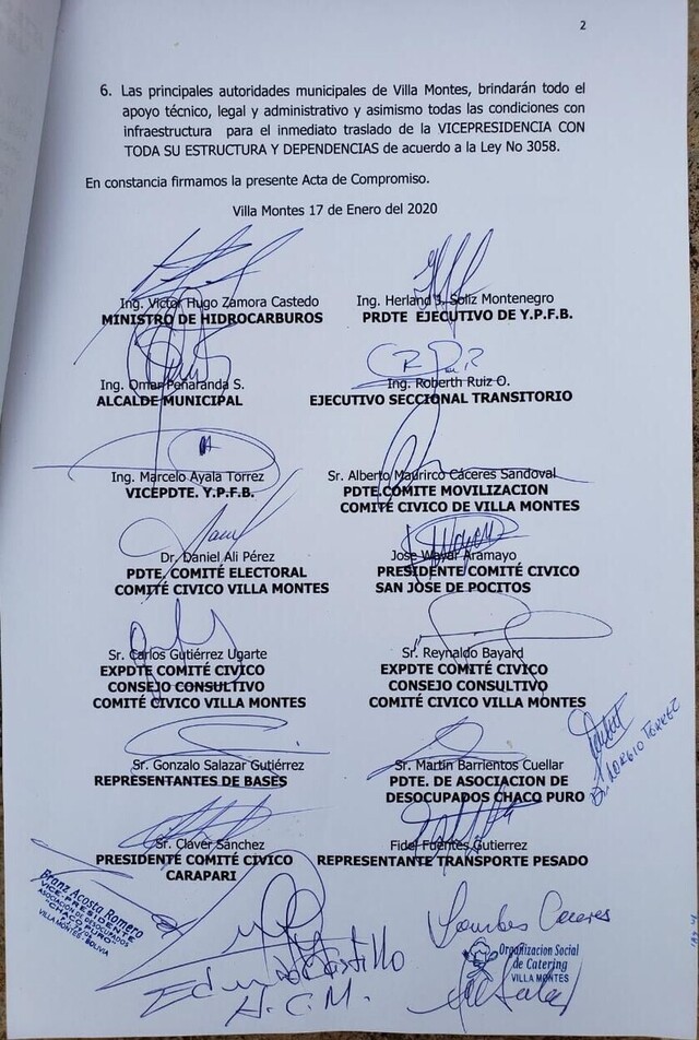 Ministerio se compromete a dinamizar la Vicepresidencia de YPFB en Villa Montes