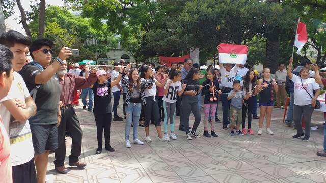 Activistas y autoridades en Tarija saludan discurso de Áñez