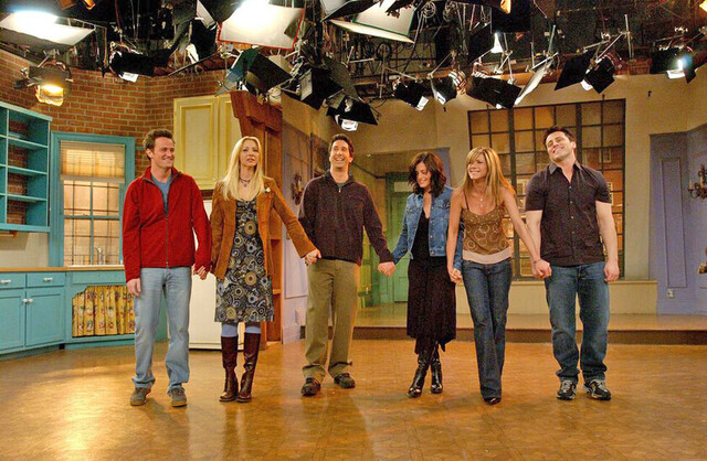 “Friends” en el rodaje de su último capítulo