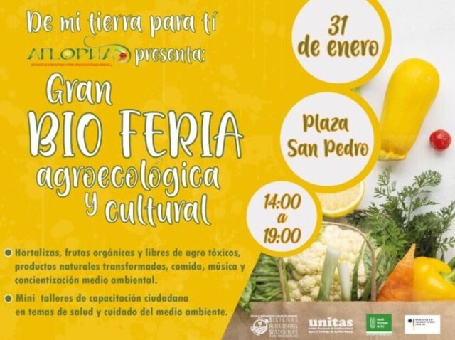 Se realizará una bioferia de productos orgánicos este viernes en La Paz