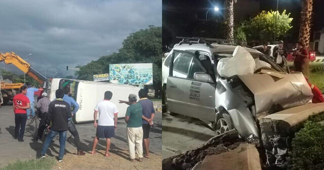 Dos heridos en dos accidentes de tránsito suscitados en Tarija