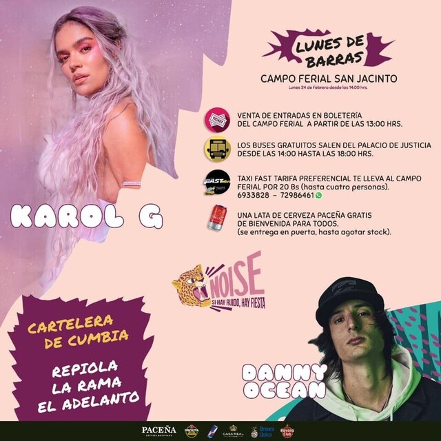 Malestar en Tarija: Nunca llegó Karol G ni su Tusa