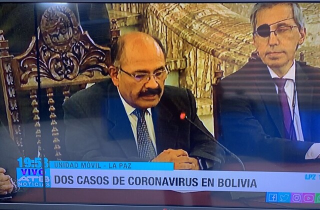 Dos casos confirmados de coronavirus en Bolivia son de Oruro y Santa Cruz
