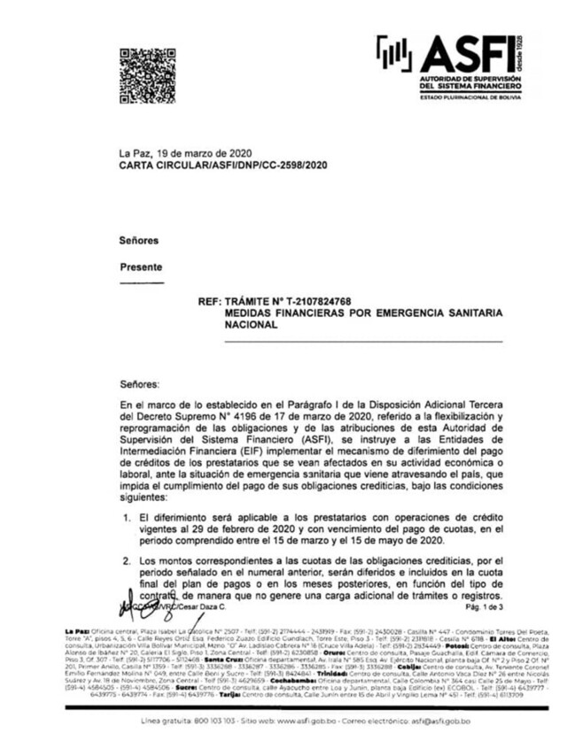 Usuarios en Tarija temen entrar a central de riesgos por deudas al banco