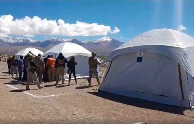 Habilitan campamento en Pisiga para 300 bolivianos que serán repatriados