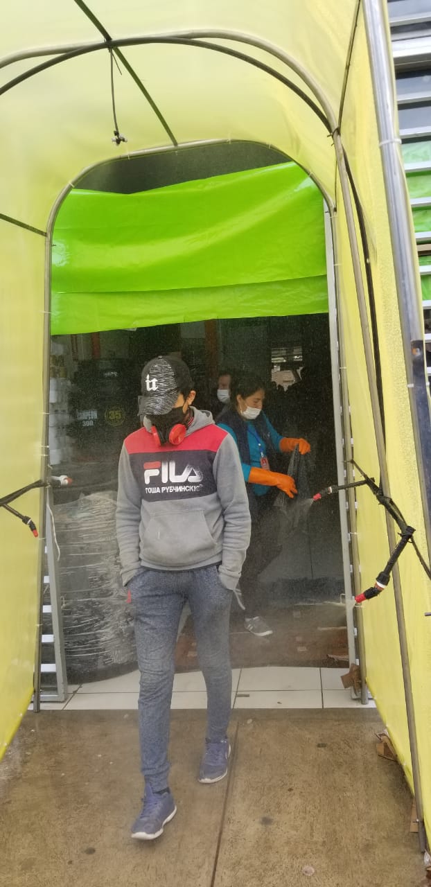 Hipoclorito de calcio es utilizado en cámaras desinfectantes en Tarija