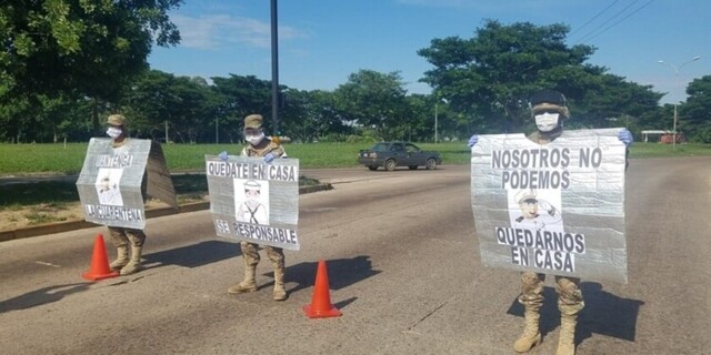 Santa Cruz amaneció "militarizada" para hacer cumplir la cuarentena
