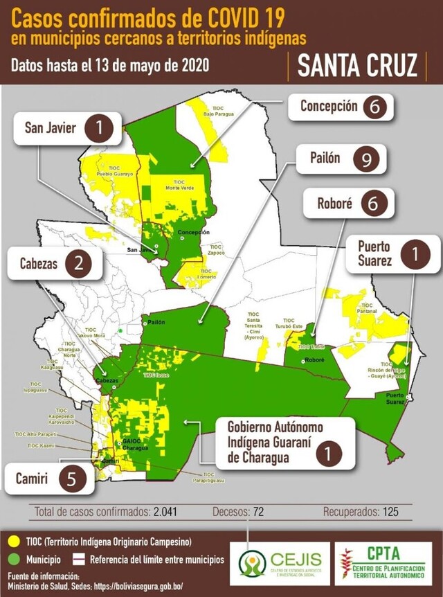 38 territorios indígenas están en peligro por presencia del Covid en municipios cercanos