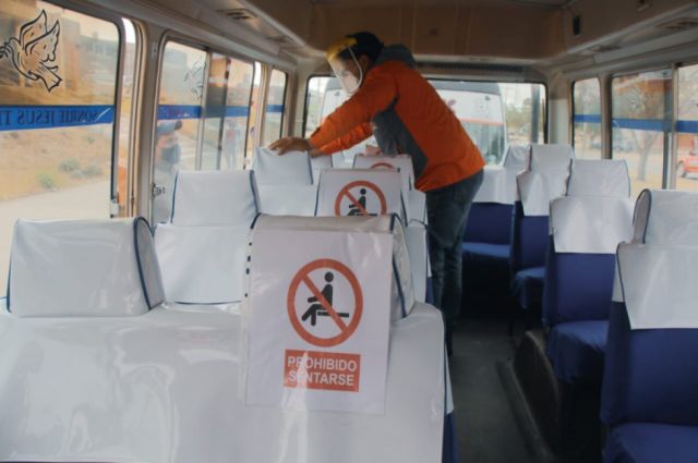 Unos 140 vehículos pasaron el control de bioseguridad 